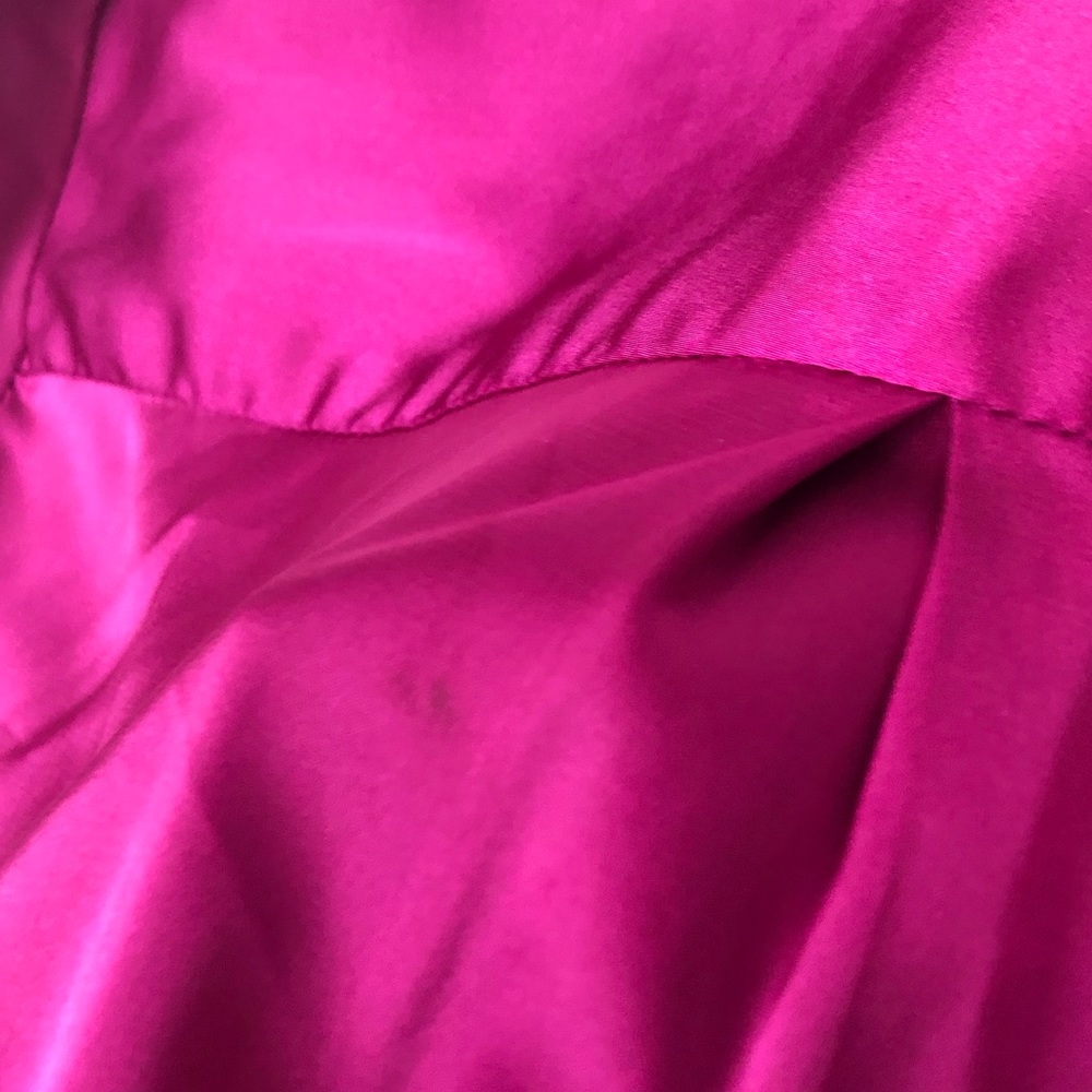 Heartloom Satin Twist Front Long Sleeve Blouse Orchid Pink Top Size Small - Picture 10 of 10